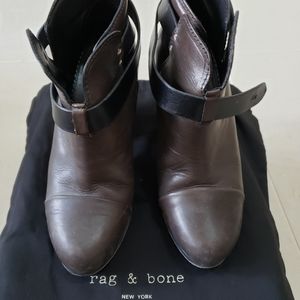Rag & Bone Harrow Boots - Brown/Black - Size 6